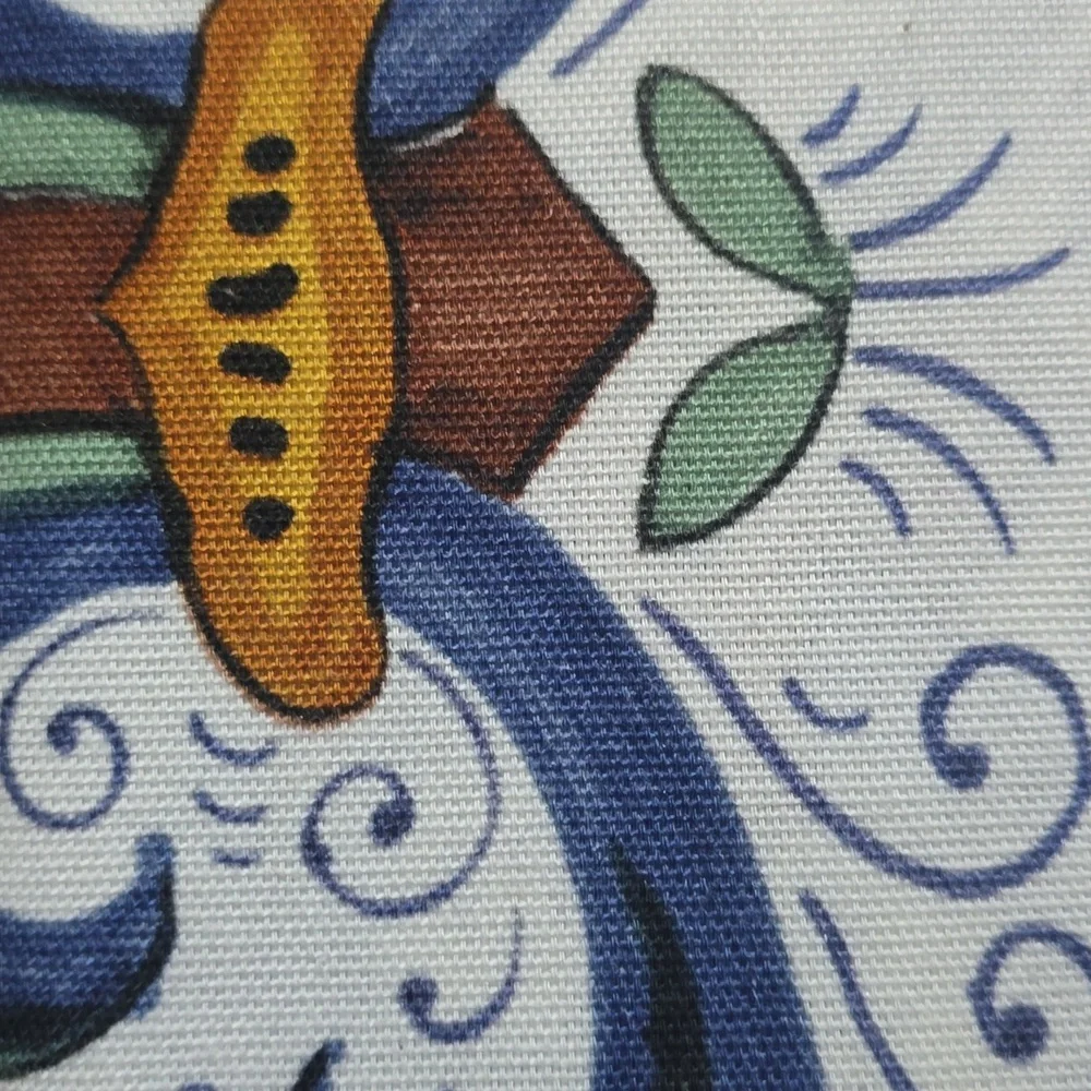 Sur La Table Deruta-Style Tablecloth, Retail Price $179.95 USD,Size 108"L x 67"W - Picture 5 of 10